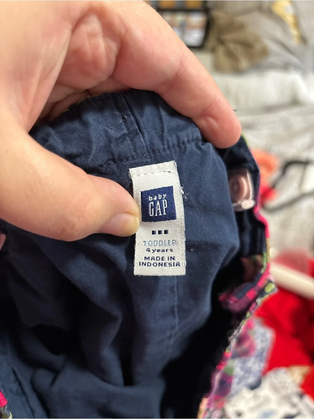 Gap Y2K Floral & Plaid Mini Skirt in Pink and Green 4T 4